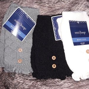 (3) Boot cuffs NWT